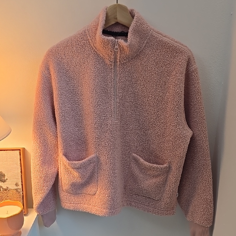 Women's Free Assembly Soft Blush Teddy Jacket Size Small